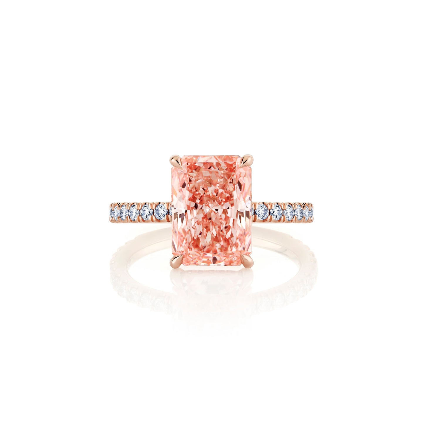 Audrey Radiant Solitaire Lab Diamond Engagement Ring | Saviera Jewels