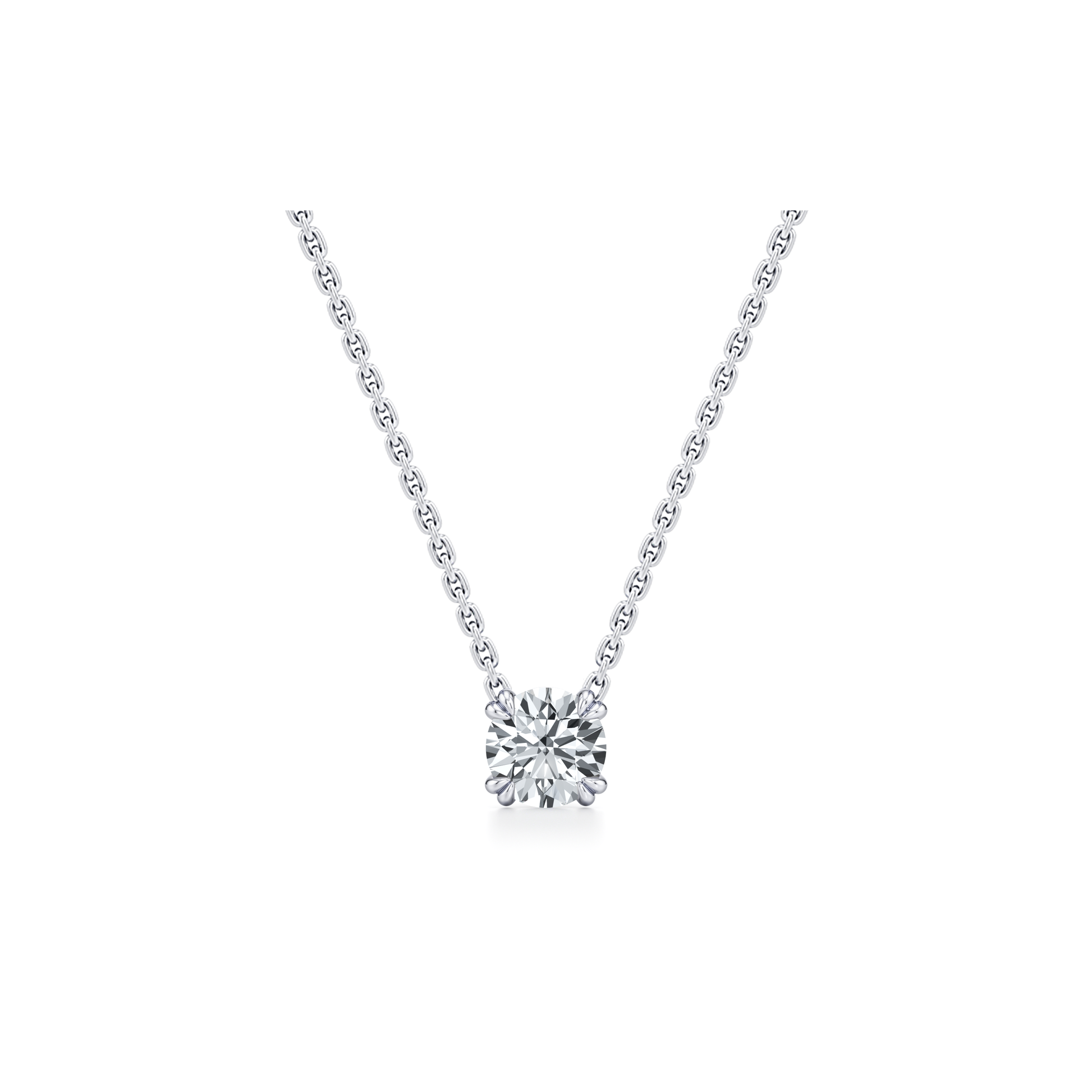 Elle Round Brilliant Pendant | Saviera Jewels