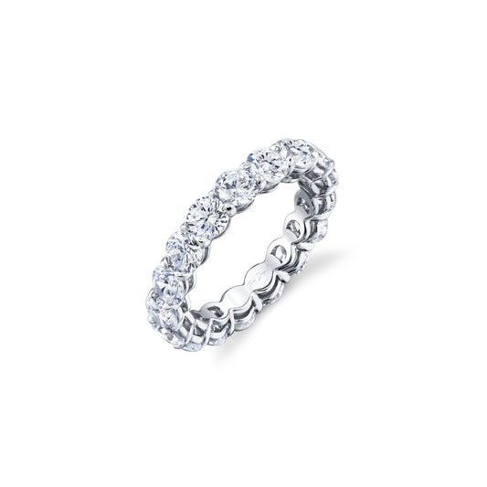 Olivia Large Round Brilliant Lab Diamond Eternity Band | Saviera Jewels