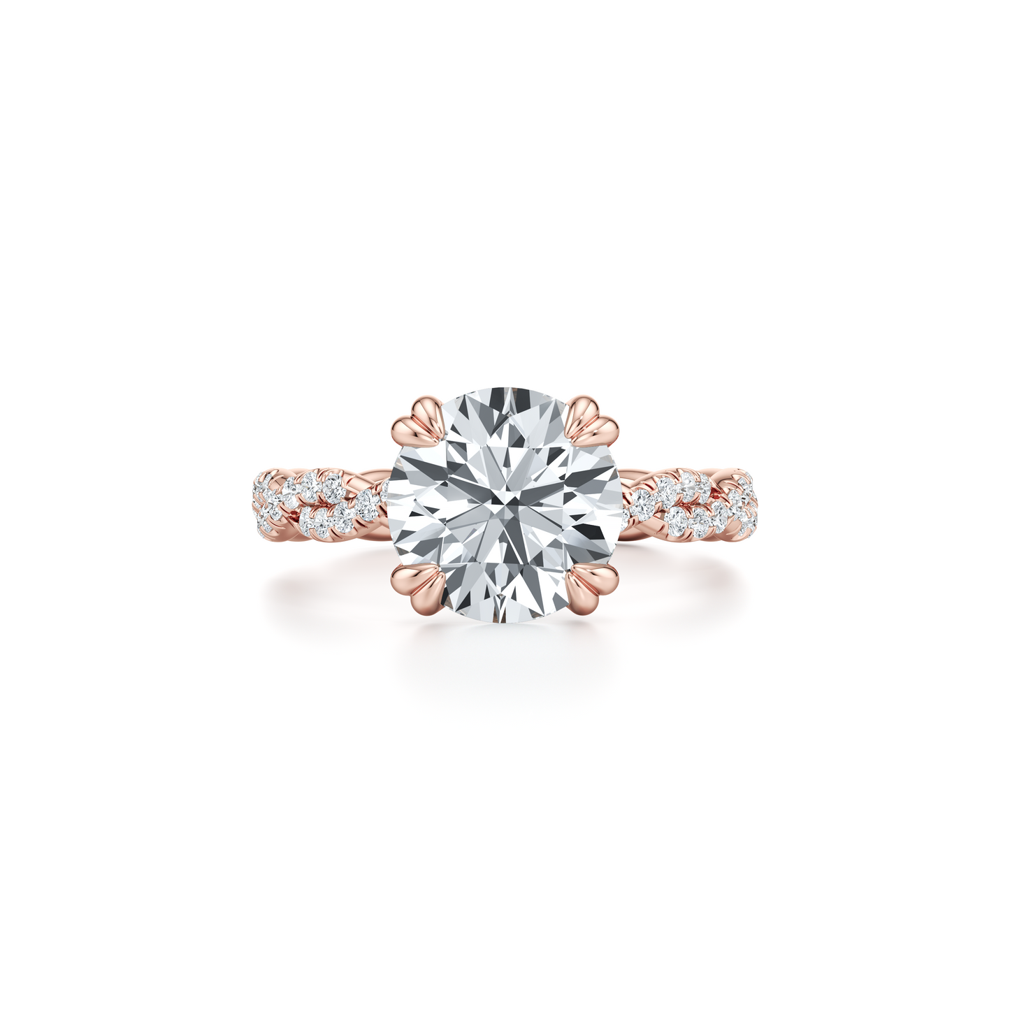 Ivy Round Solitaire Lab Diamond Engagement Ring | Saviera Jewels