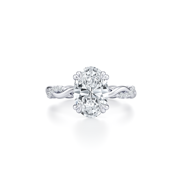 Ivy Oval Solitaire Lab Diamond Engagement Ring | Saviera Jewels