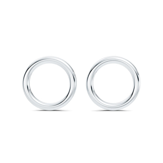 Audrey Front Hoop High Polish Earrings | Saviera Jewels