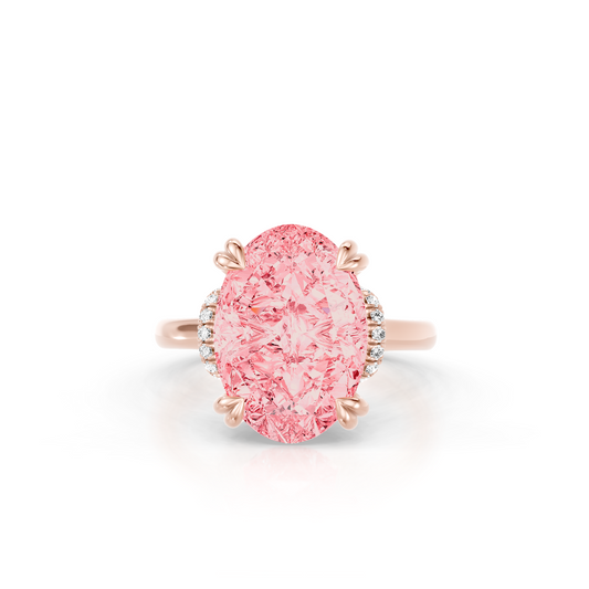 High Jewelry | Nathalie Oval Cut Pink Diamond Solitaire Engagement Ring | Saviera Jewels