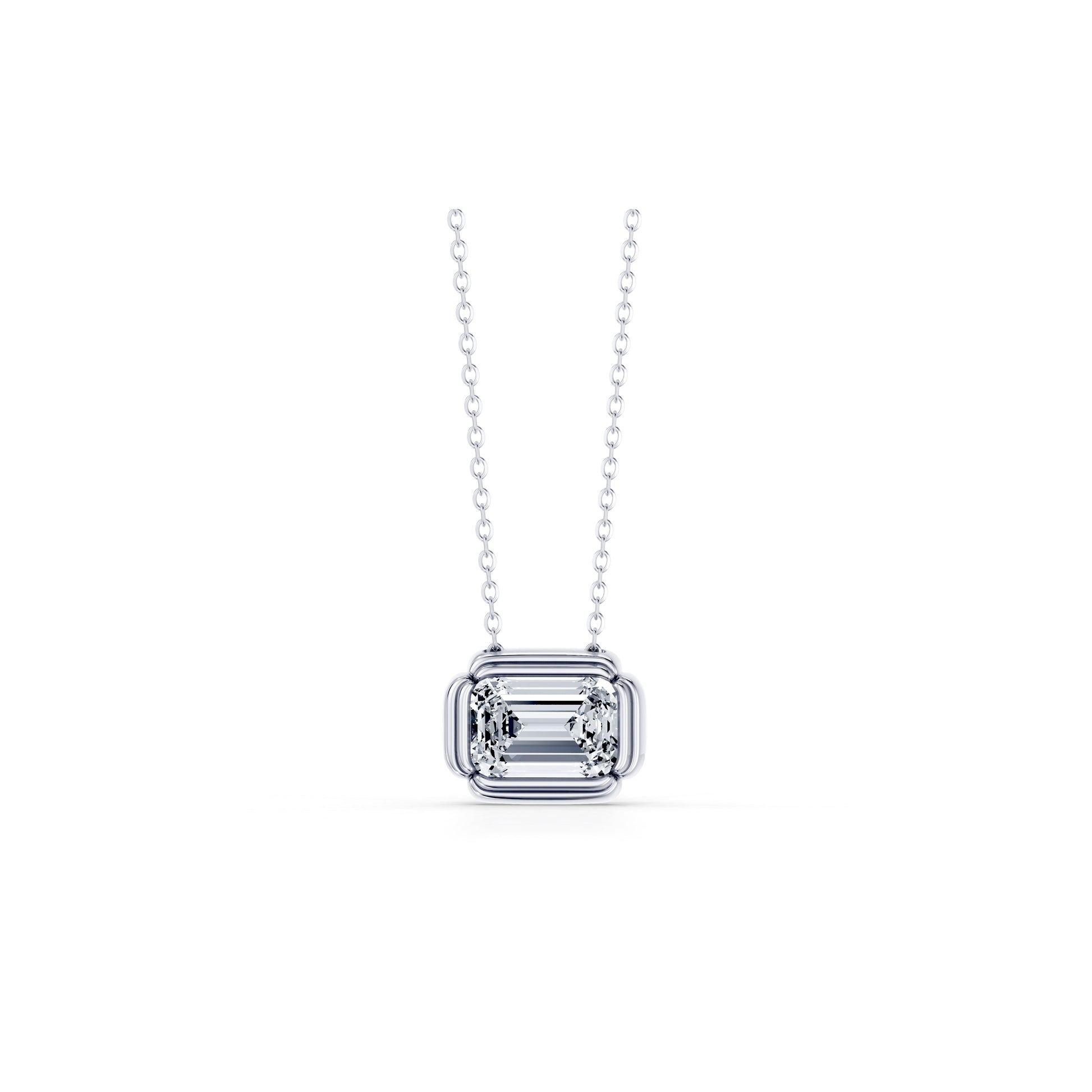 Doree Lab Diamond Emerald Pendant | Saviera Jewels