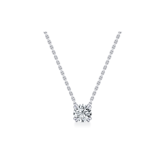Elle Round Brilliant Pendant | Saviera Jewels