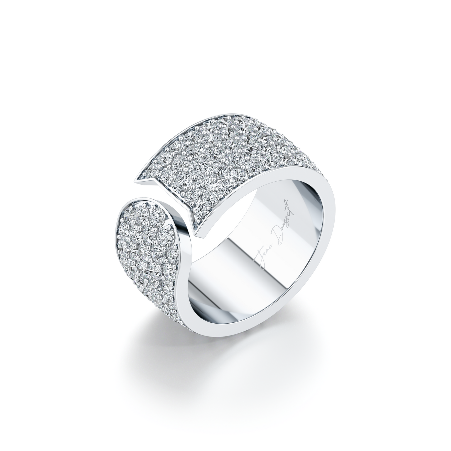 Saviera Quarter Round Pave Wrap Ring | Saviera Jewels