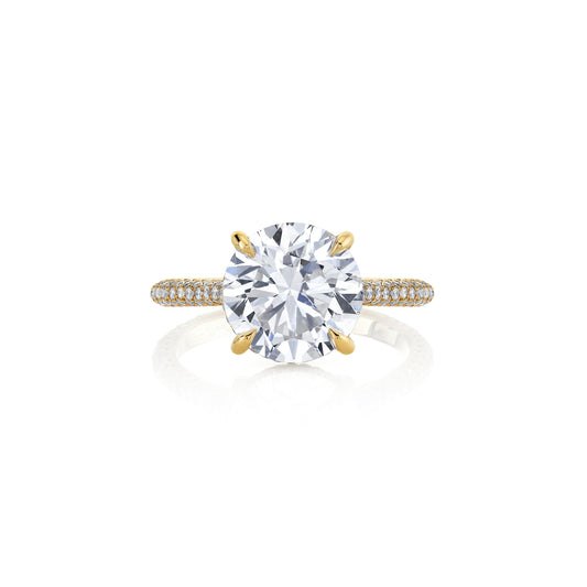 Chelsea Round Brilliant Solitaire Lab Diamond Engagement Ring | Saviera Jewels