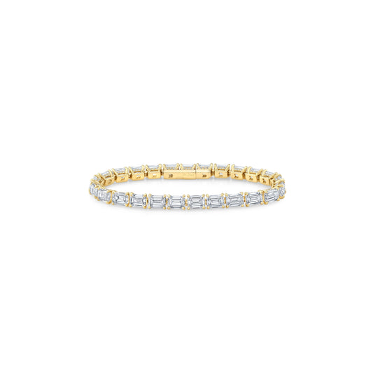 High Jewelry | Emerald Cut Tennis Bracelet | Saviera Jewels