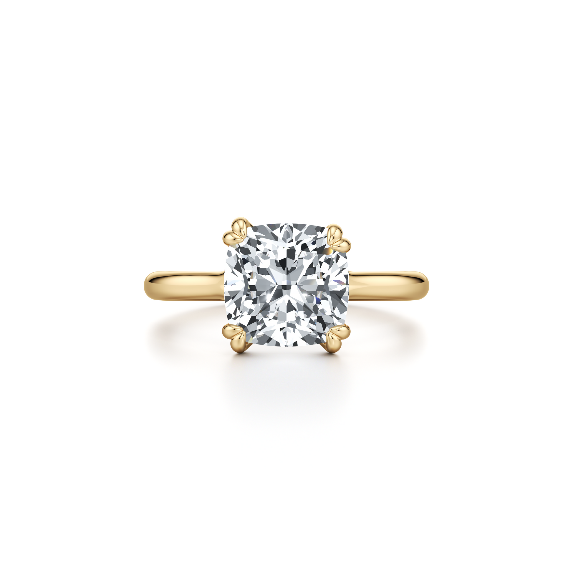 Elle Elongated Cushion Solitaire Lab Diamond Engagement Ring | Saviera Jewels