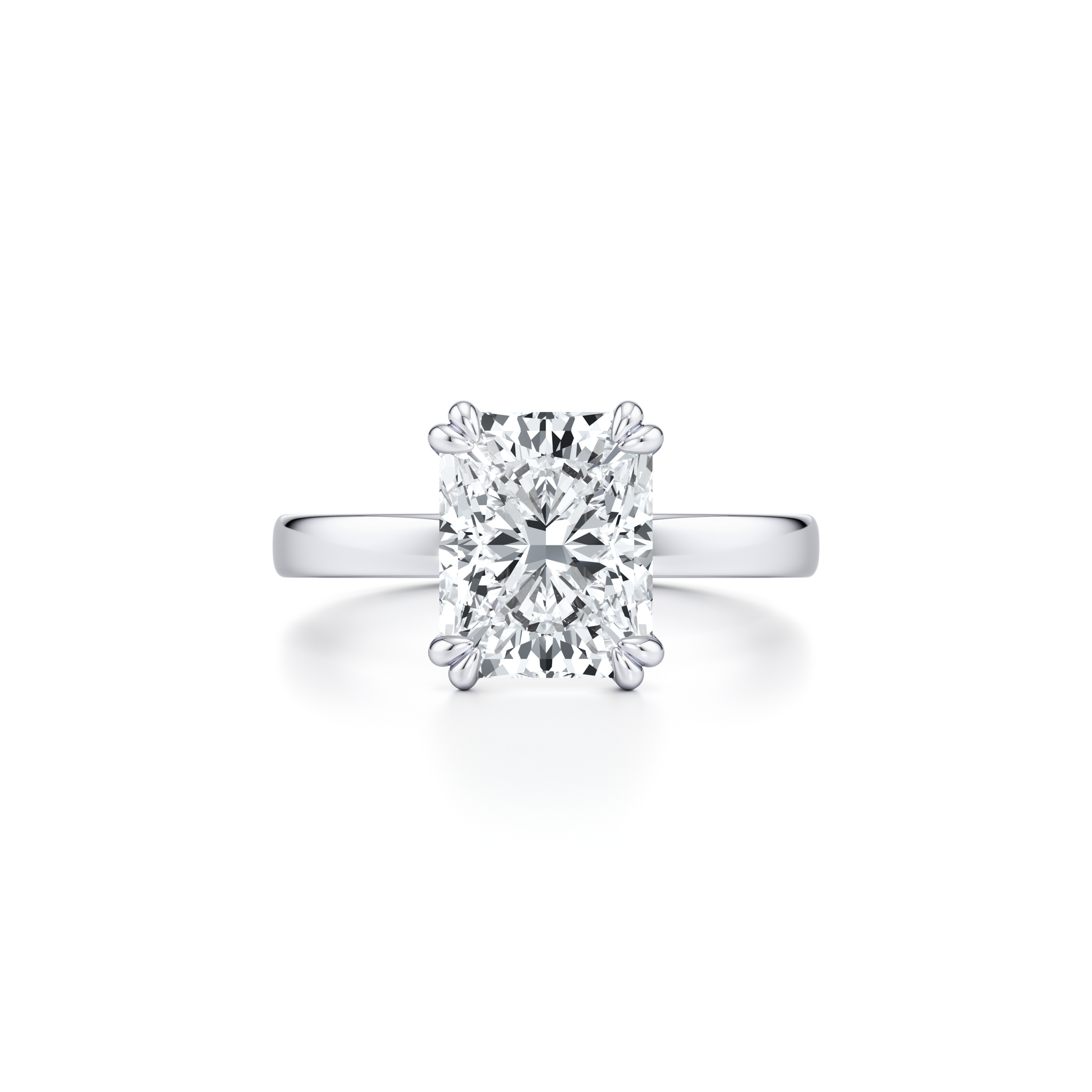 Hayden Signature Radiant Solitaire Lab Diamond Engagement Ring | Saviera Jewels