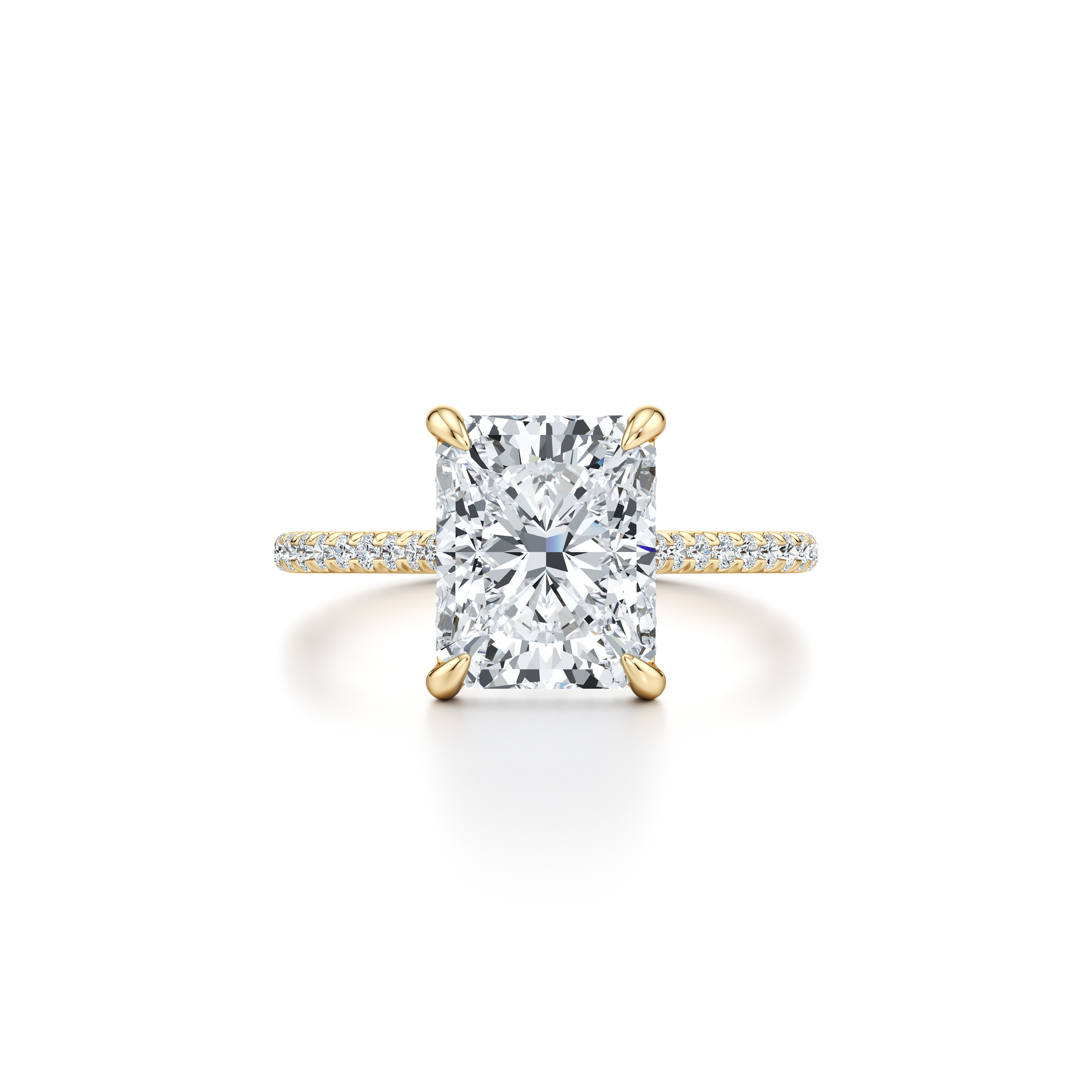 Chelsea Radiant Cut Solitaire Lab Diamond Engagement Ring | Saviera Jewels