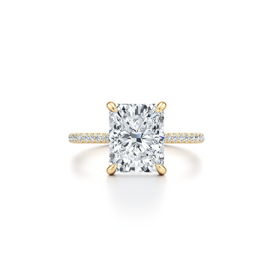 Chelsea Radiant Cut Solitaire Lab Diamond Engagement Ring | Saviera Jewels