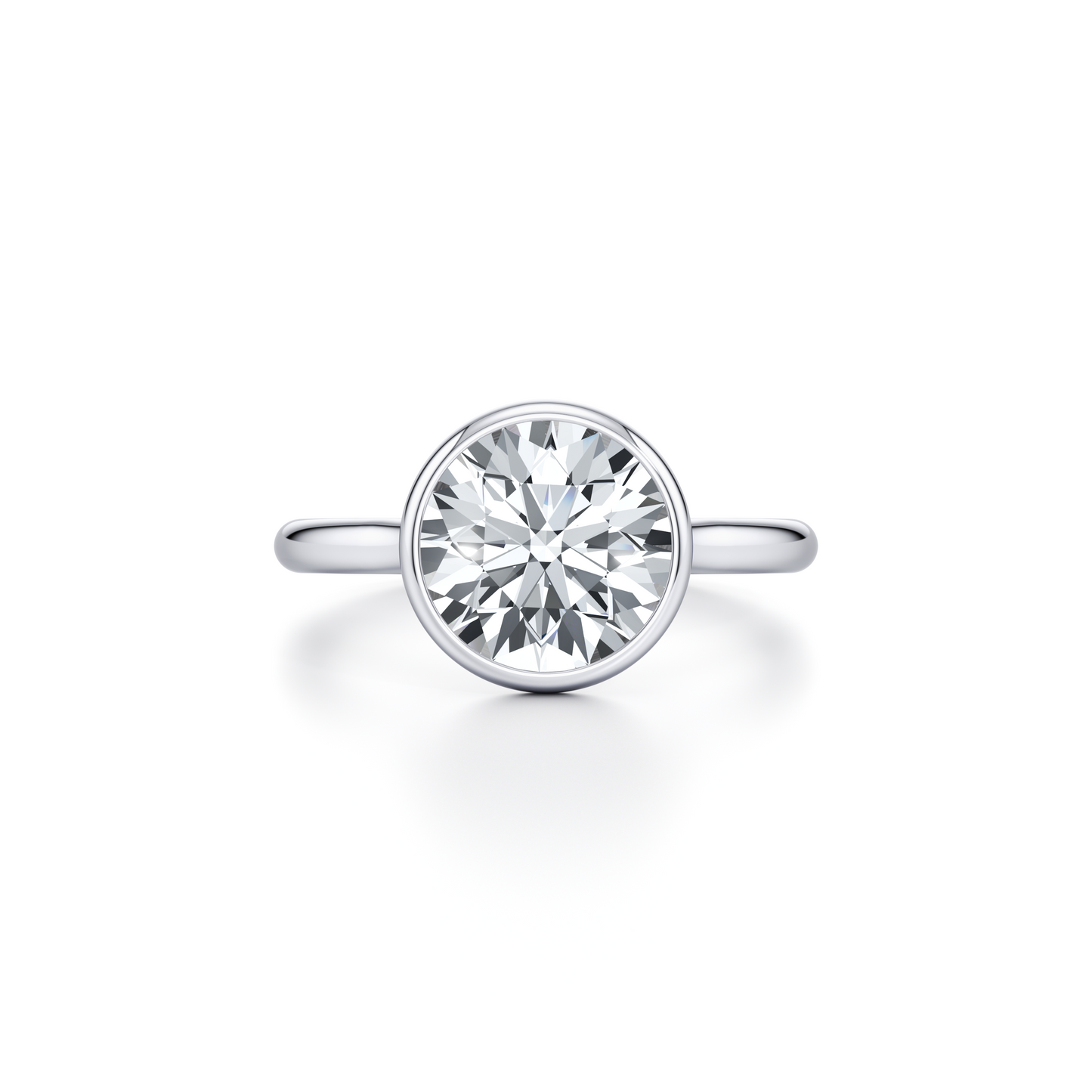 High Jewelry | Elle Bezel Radiant Solitaire Lab Diamond Engagement Ring | Saviera Jewels