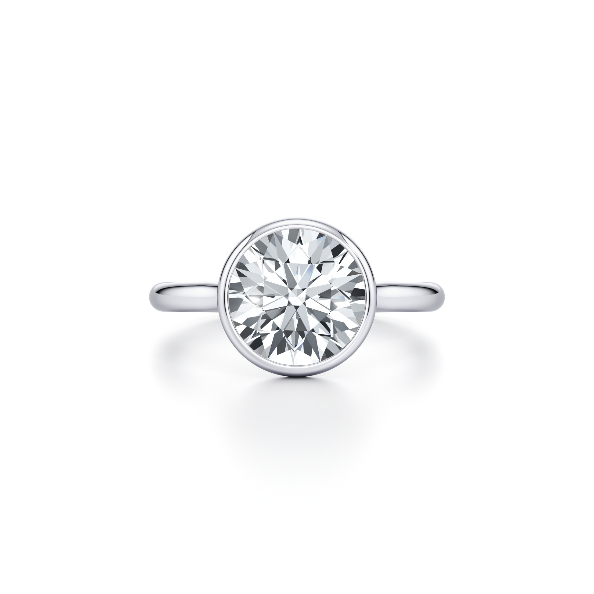 High Jewelry | Elle Bezel Radiant Solitaire Lab Diamond Engagement Ring | Saviera Jewels