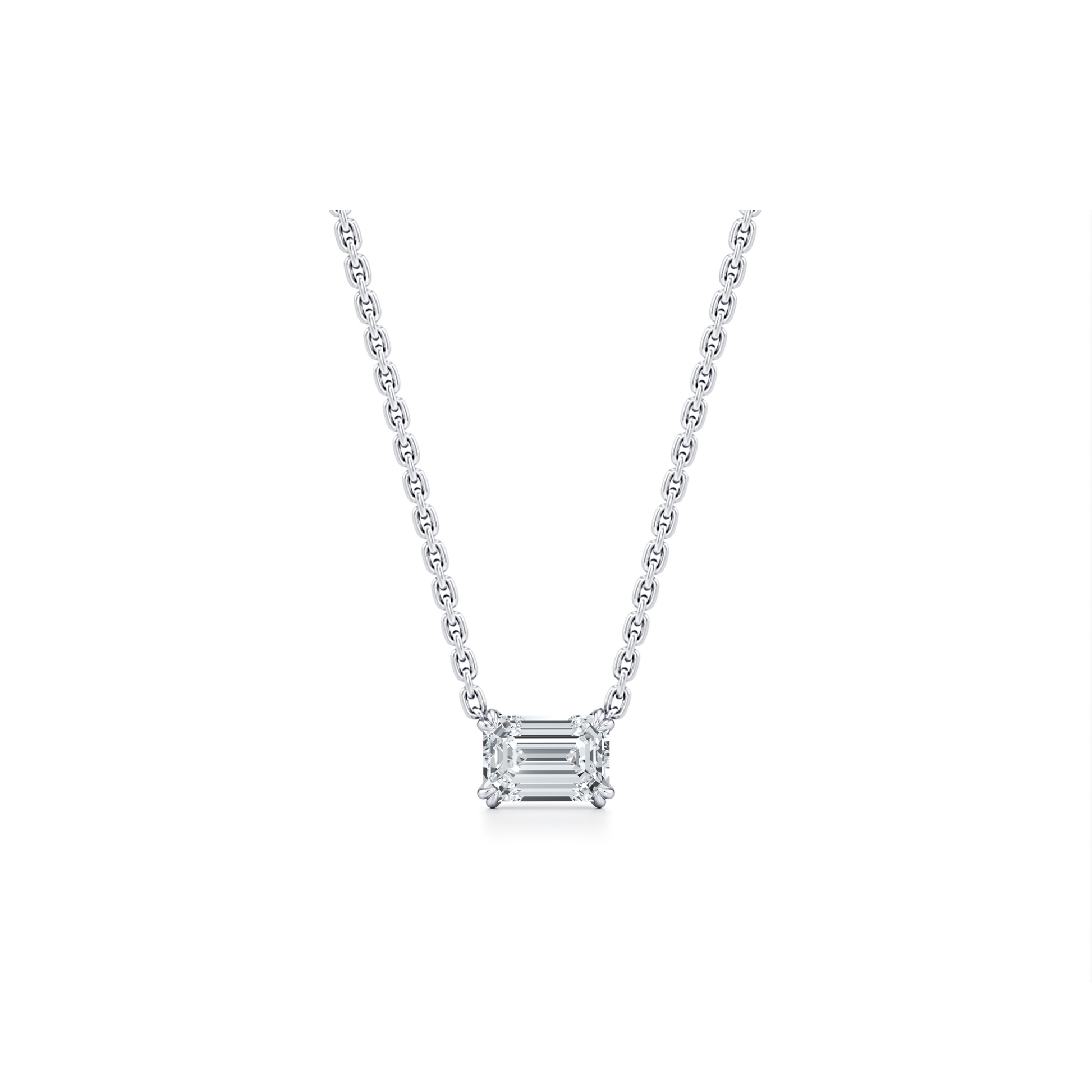 Elle Lab Diamond Emerald Pendant | Saviera Jewels