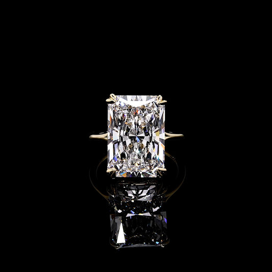 High Jewelry | Jane Radiant Solitaire Lab Diamond Engagement Ring | Saviera Jewels