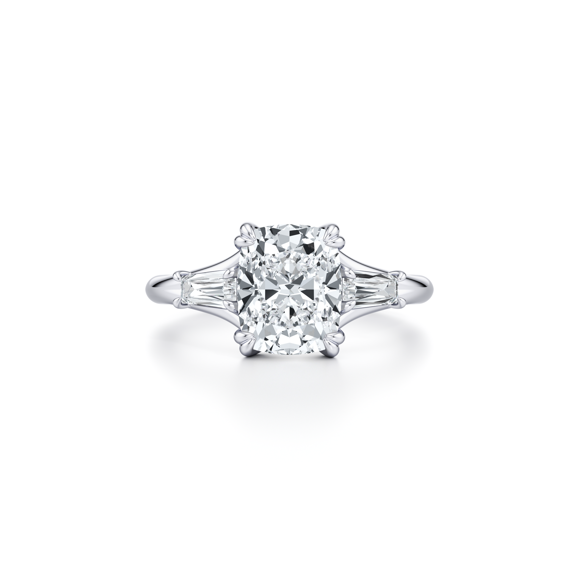 High Jewelry | Jane Radiant Yellow Diamond Three Stone Engagement Ring - view 11