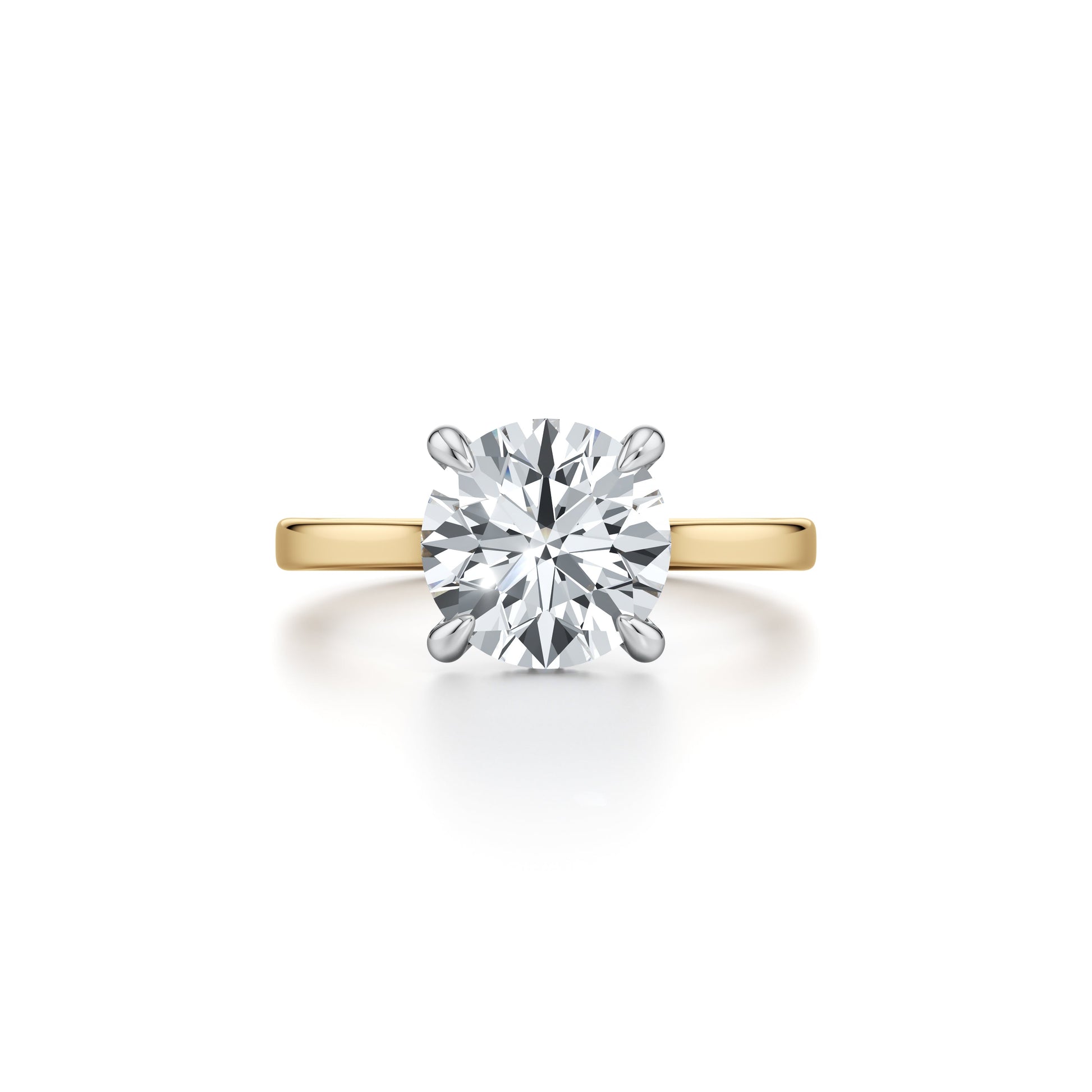 Chelsea Round Solitaire Lab Diamond Engagement Ring - view 5