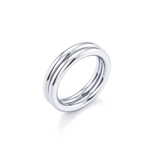Elle 6MM Dual Band | Saviera Jewels