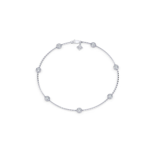 Doree By The Yard Cushion Lab Diamond Bracelet | Saviera Jewels