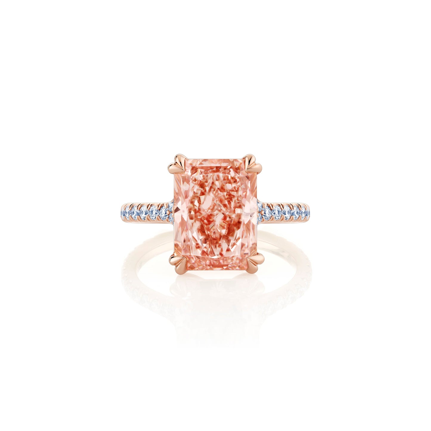High Jewelry | Elle Radiant Solitaire Lab Diamond Engagement Ring | Saviera Jewels