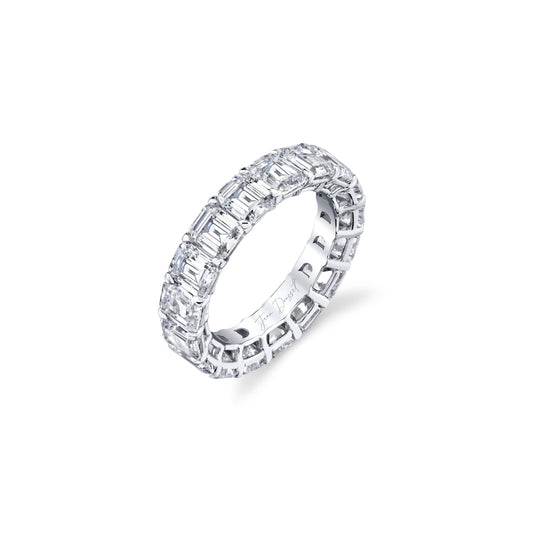 Olivia Large Emerald Lab Diamond Eternity Band | Saviera Jewels