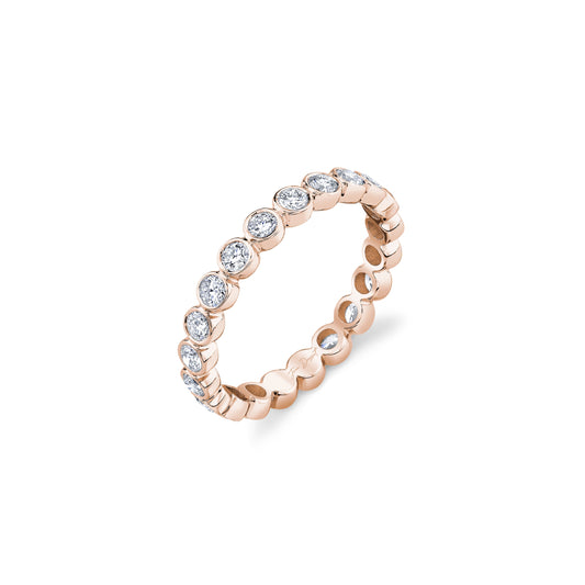 La Petite Bezel Lab Diamond Eternity Band | Saviera Jewels