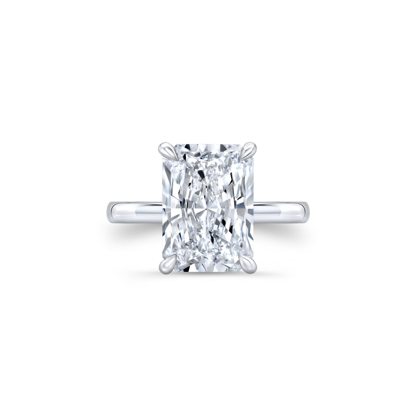 Audrey Radiant Solitaire Lab Diamond Engagement Ring - view 6