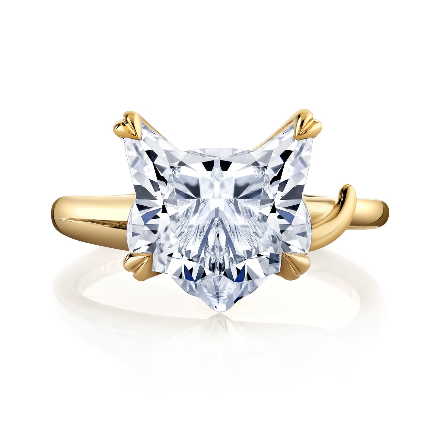 High Jewelry | Cat-Head Cut Solitaire Engagement Ring | Saviera Jewels