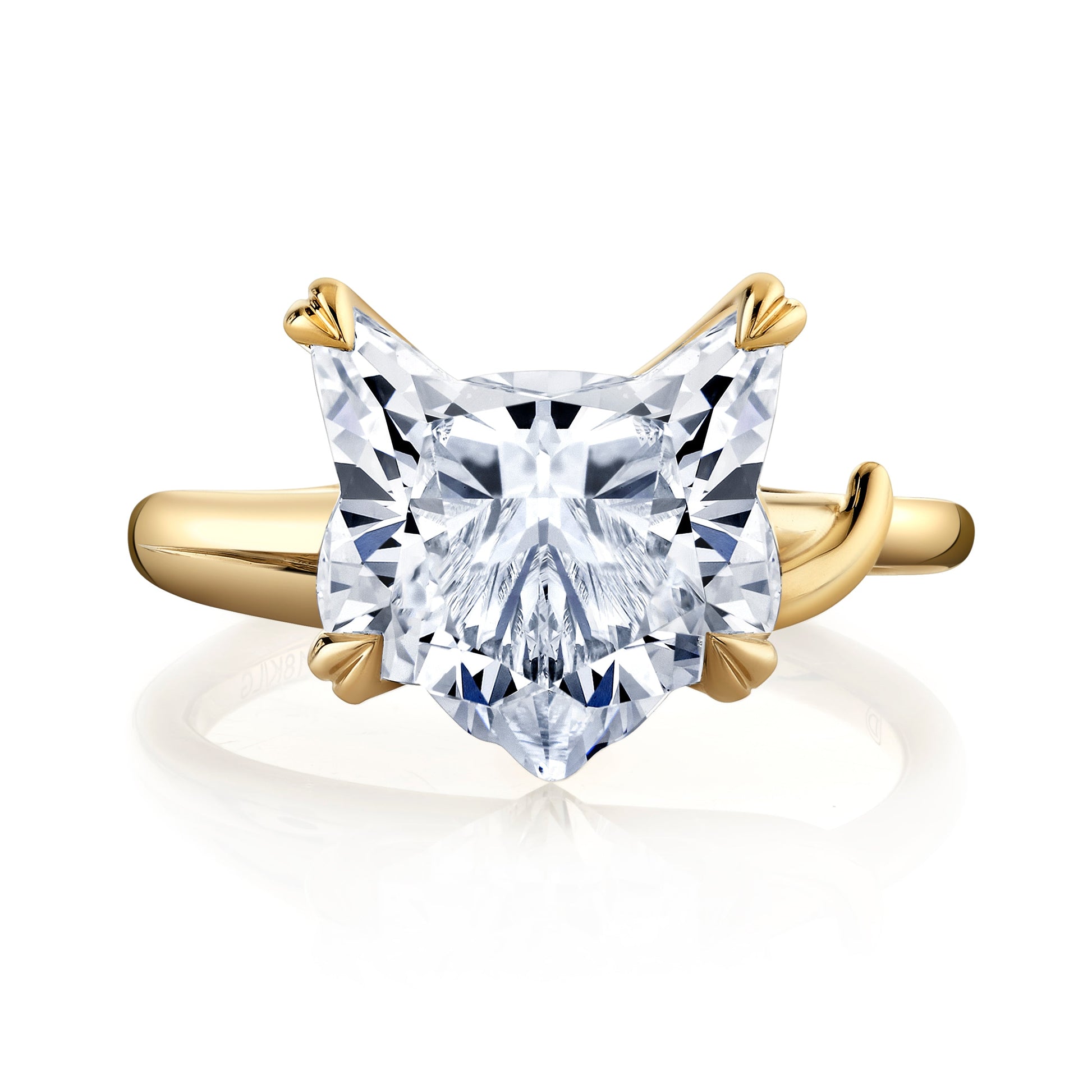 High Jewelry | Cat-Head Cut Solitaire Engagement Ring | Saviera Jewels