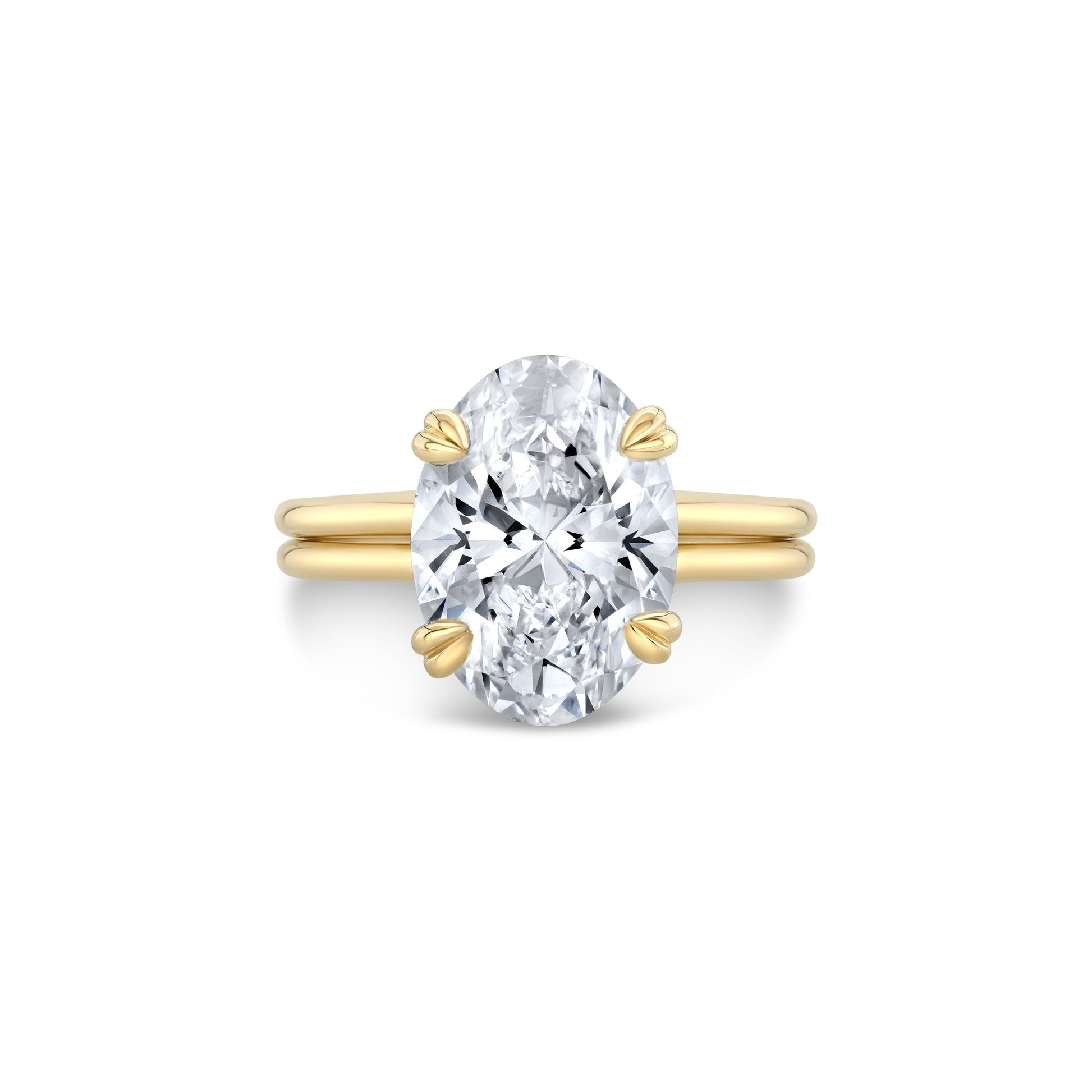 Elle Oval Solitaire Lab Diamond Engagement Ring | Saviera Jewels