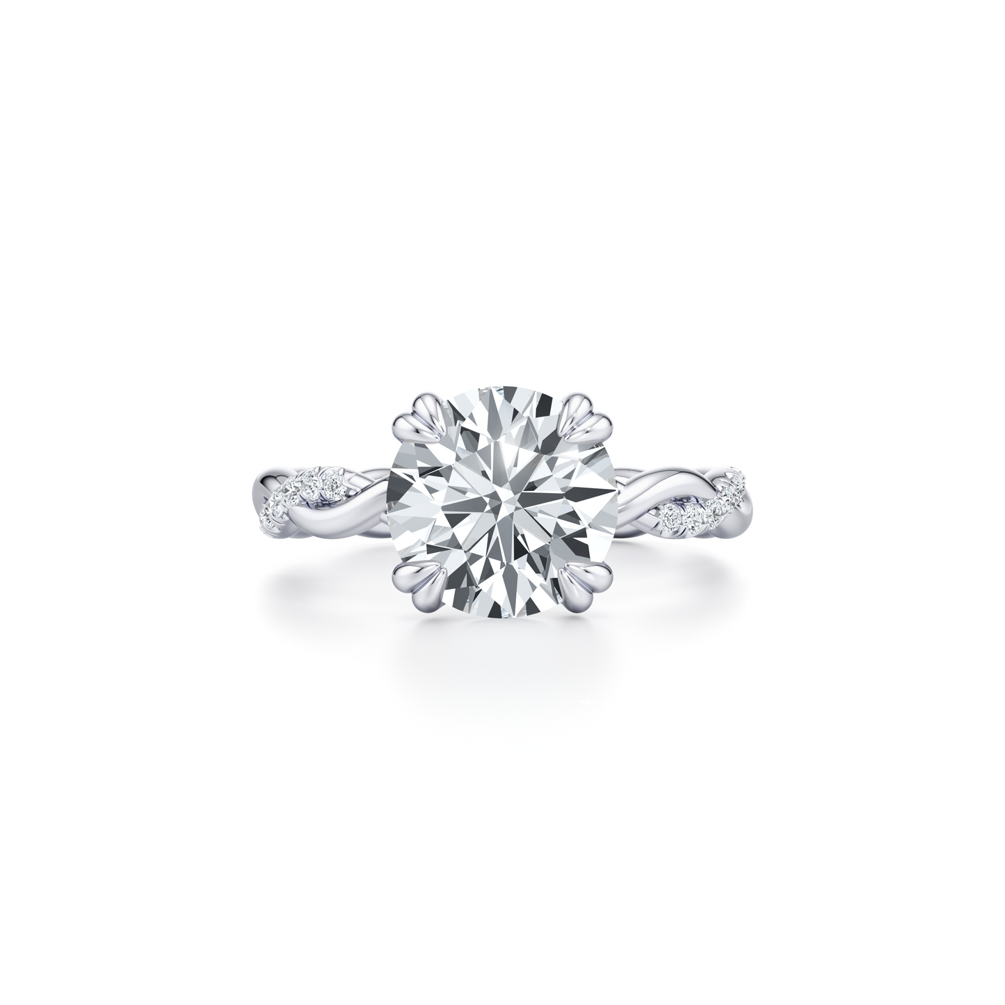 Ivy Radiant Solitaire Lab Diamond Engagement Ring - view 7