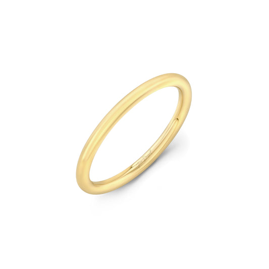 Audrey High Polish Wedding Band | Saviera Jewels