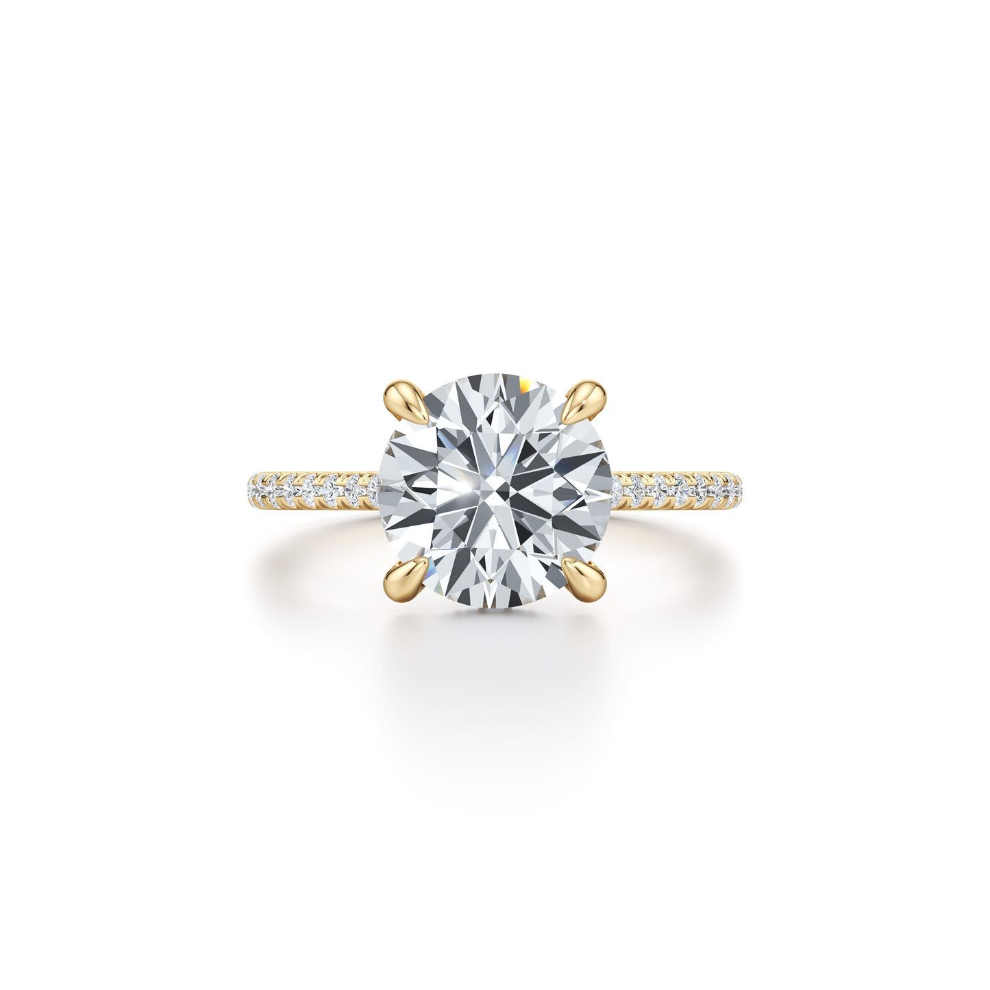 Audrey Round Solitaire Lab Diamond Engagement Ring | Saviera Jewels