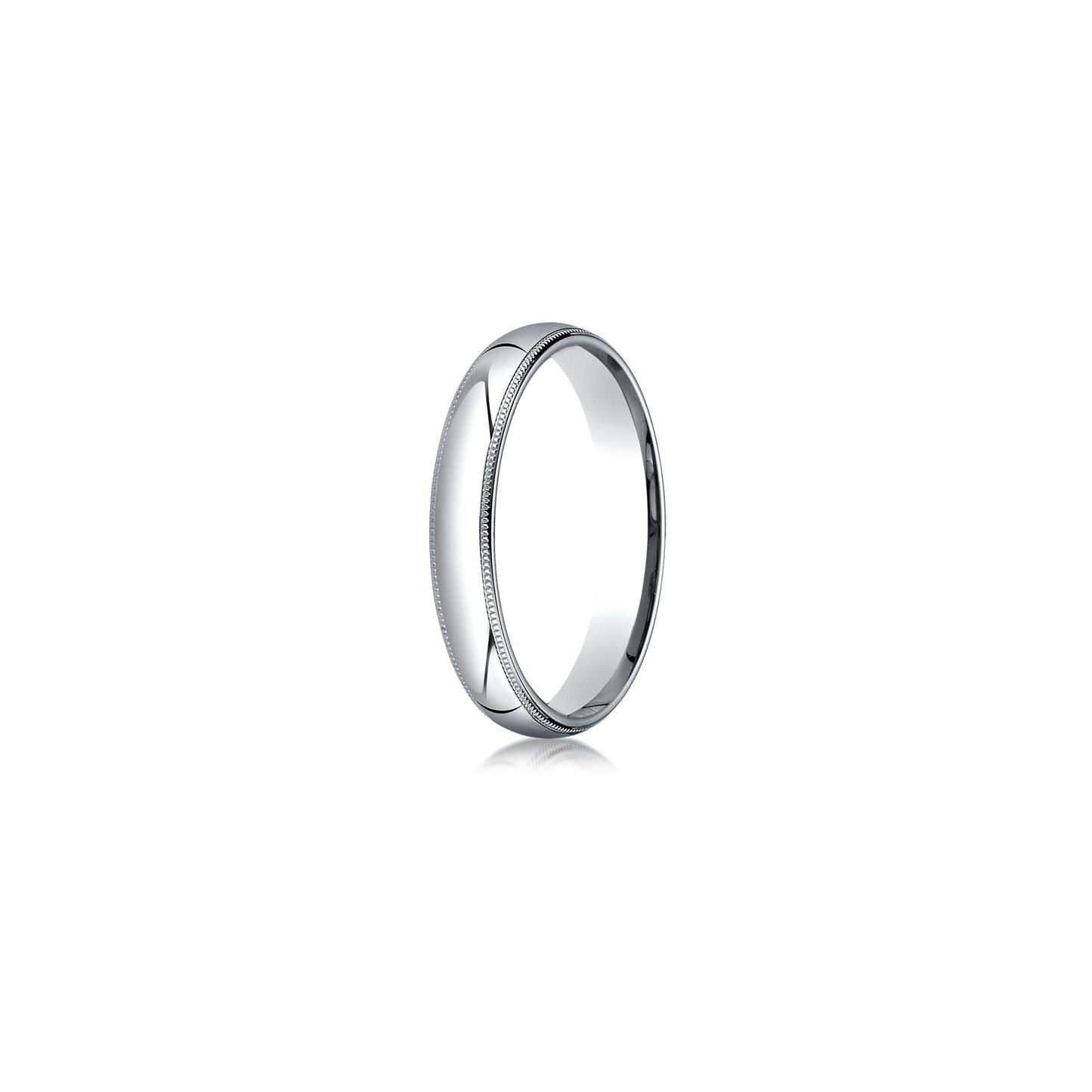 Men's Classic Quarter Round Wedding Band With Milgrain | Saviera Jewels