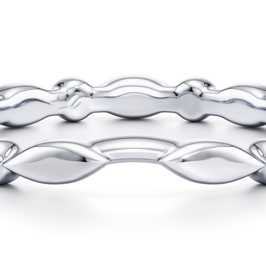 Vivienne High Polish Wedding Band | Saviera Jewels