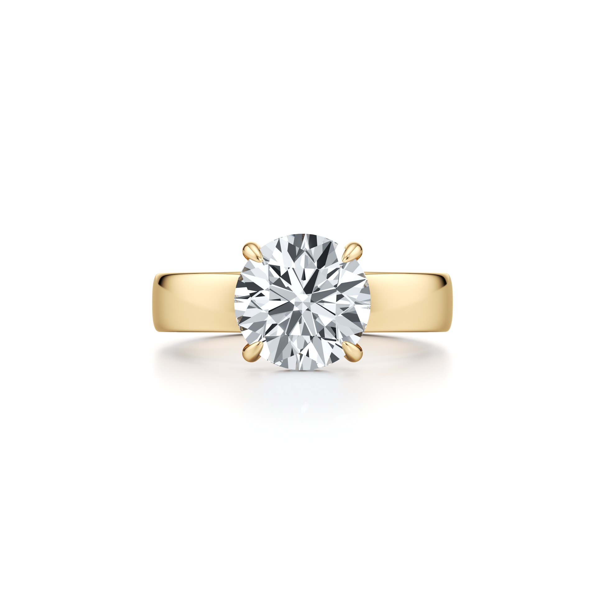 Hayden Heritage Round Brilliant Solitaire Lab Diamond Engagement Ring | Saviera Jewels