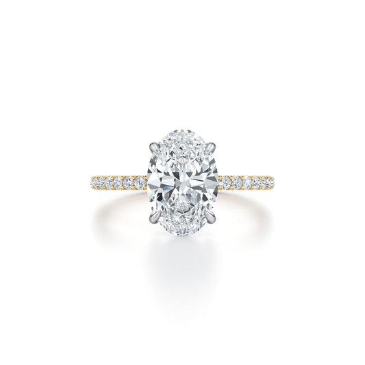 Audrey Oval Cut Solitaire Lab Diamond Engagement Ring | Saviera Jewels