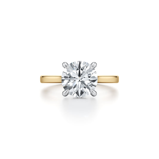 Chelsea Round Cut Solitaire Lab Diamond Engagement Ring | Saviera Jewels