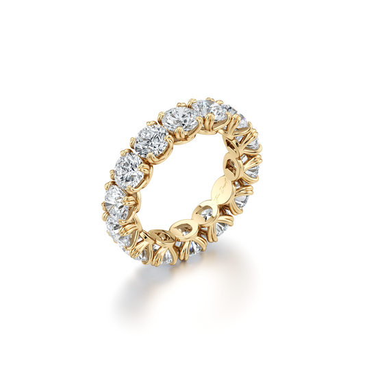 Elle Round Brilliant Lab Diamond Eternity Band | Saviera Jewels