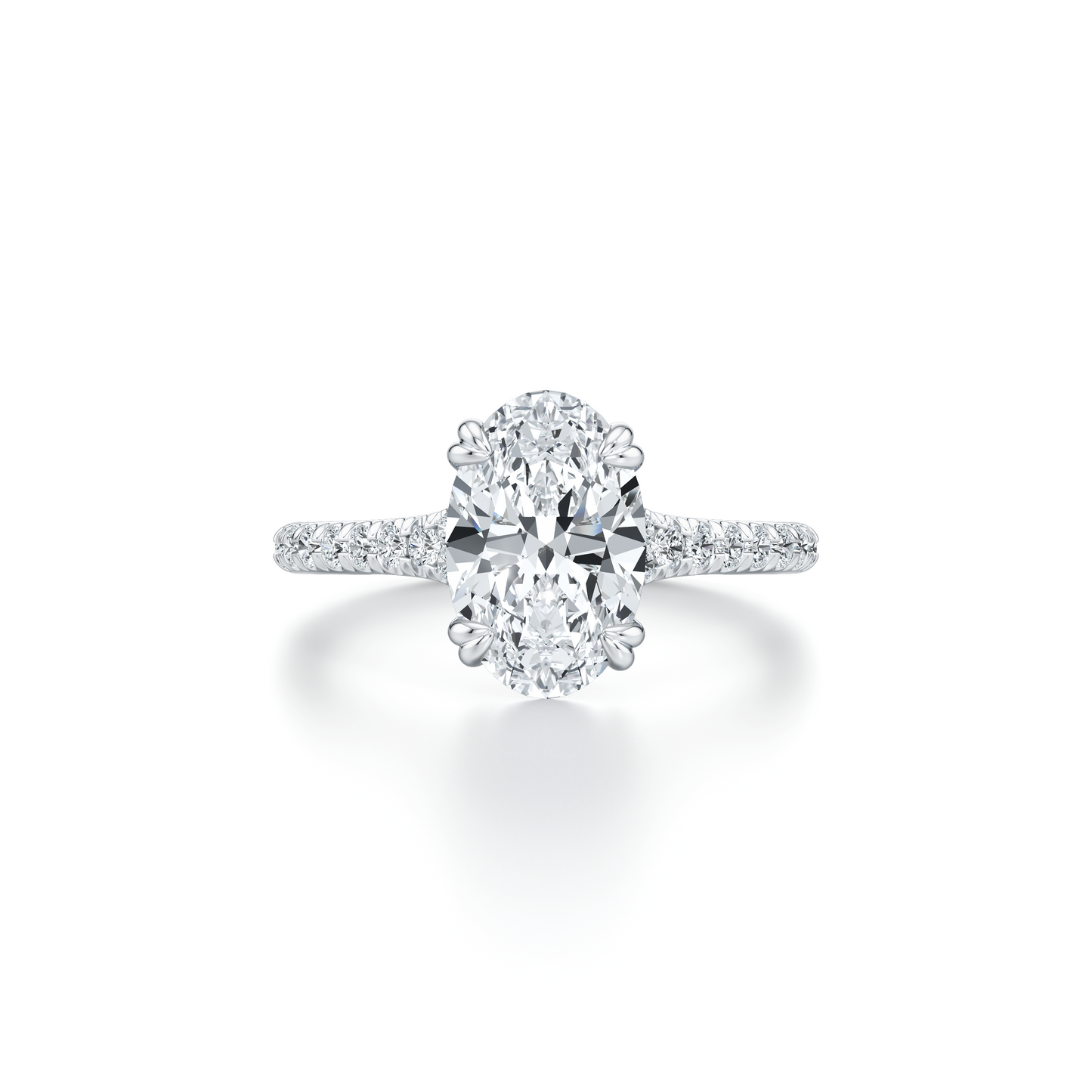 Elle Oval Solitaire Lab Pink Diamond Engagement Ring | Saviera Jewels