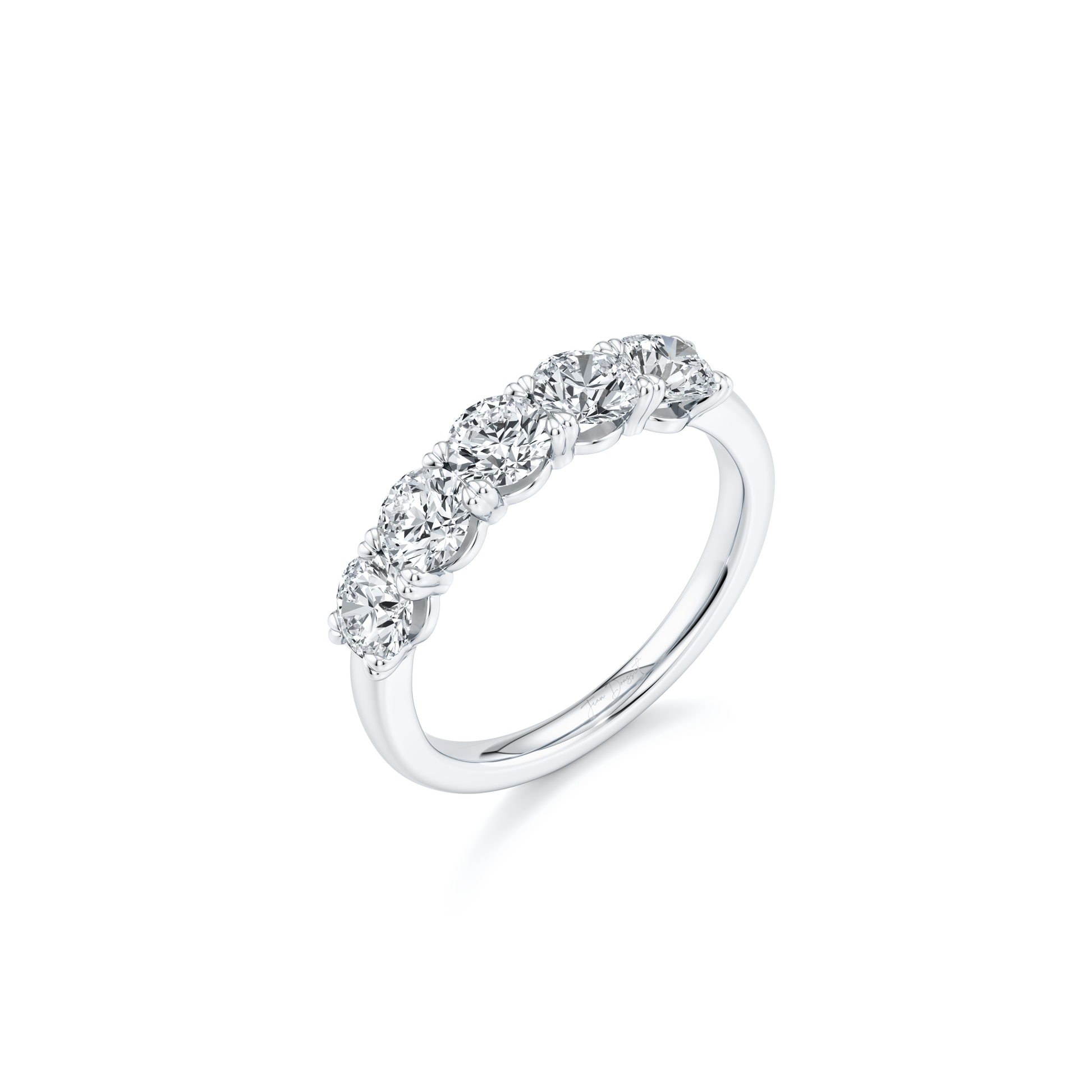 Elle 5-Stone Round Brilliant Lab Diamond Band | Saviera Jewels