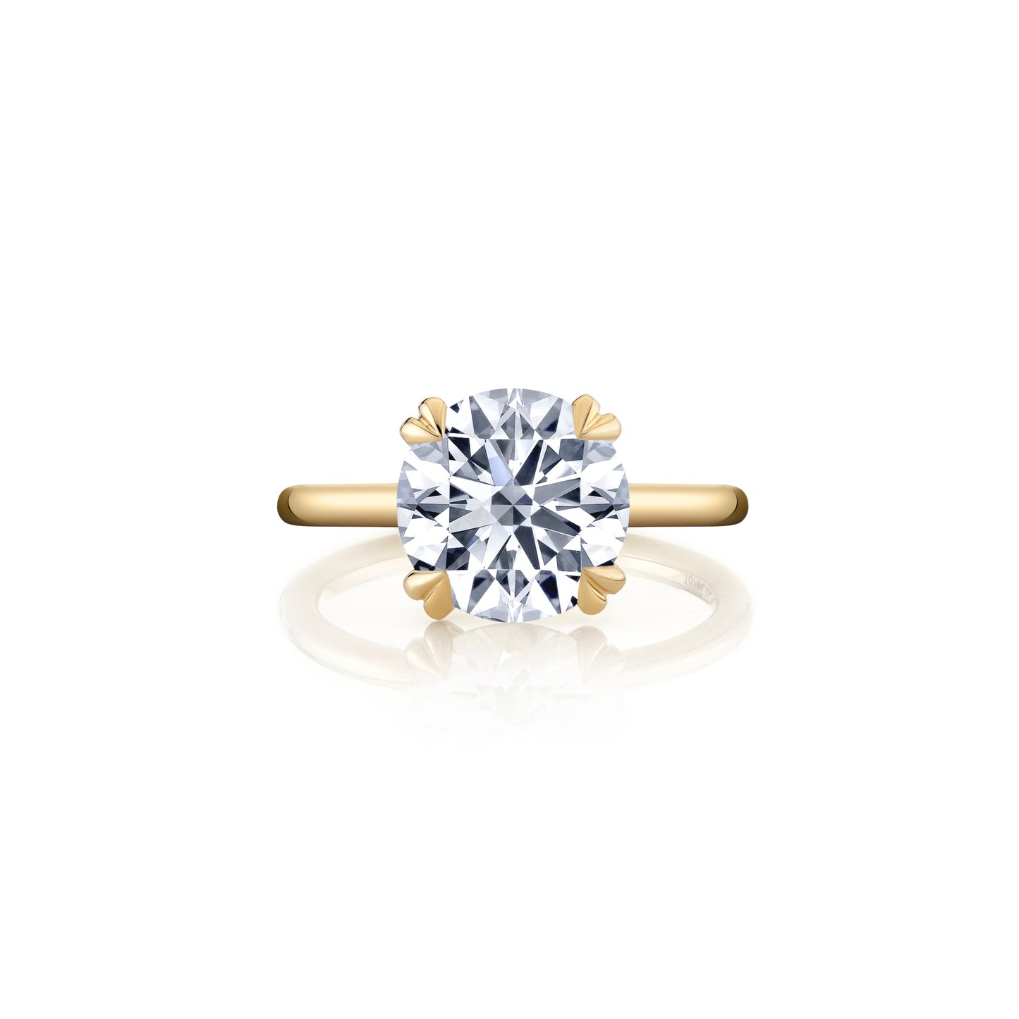 Kate Round Brilliant Solitaire Lab Diamond Engagement Ring | Saviera Jewels