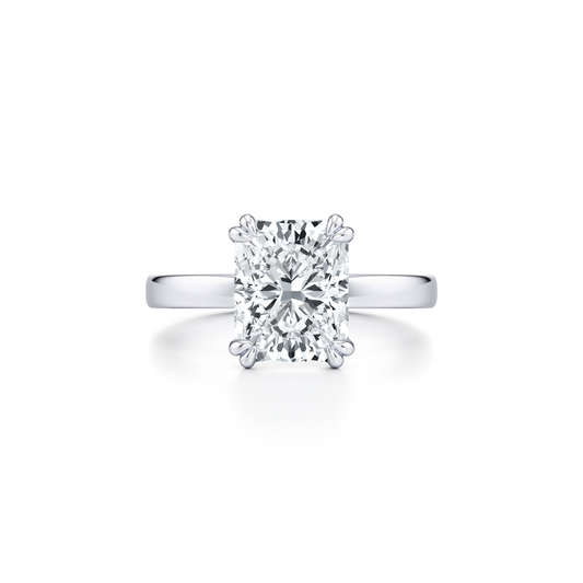 Hayden Radiant Solitaire Lab Diamond Engagement Ring | Saviera Jewels