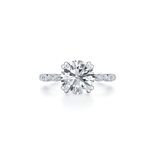 Vivienne Round Cut Lab Diamond Engagement Ring | Saviera Jewels