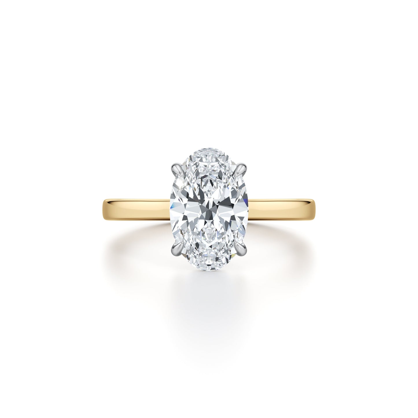 Chelsea Oval Solitaire Lab Diamond Engagement Ring | Saviera Jewels
