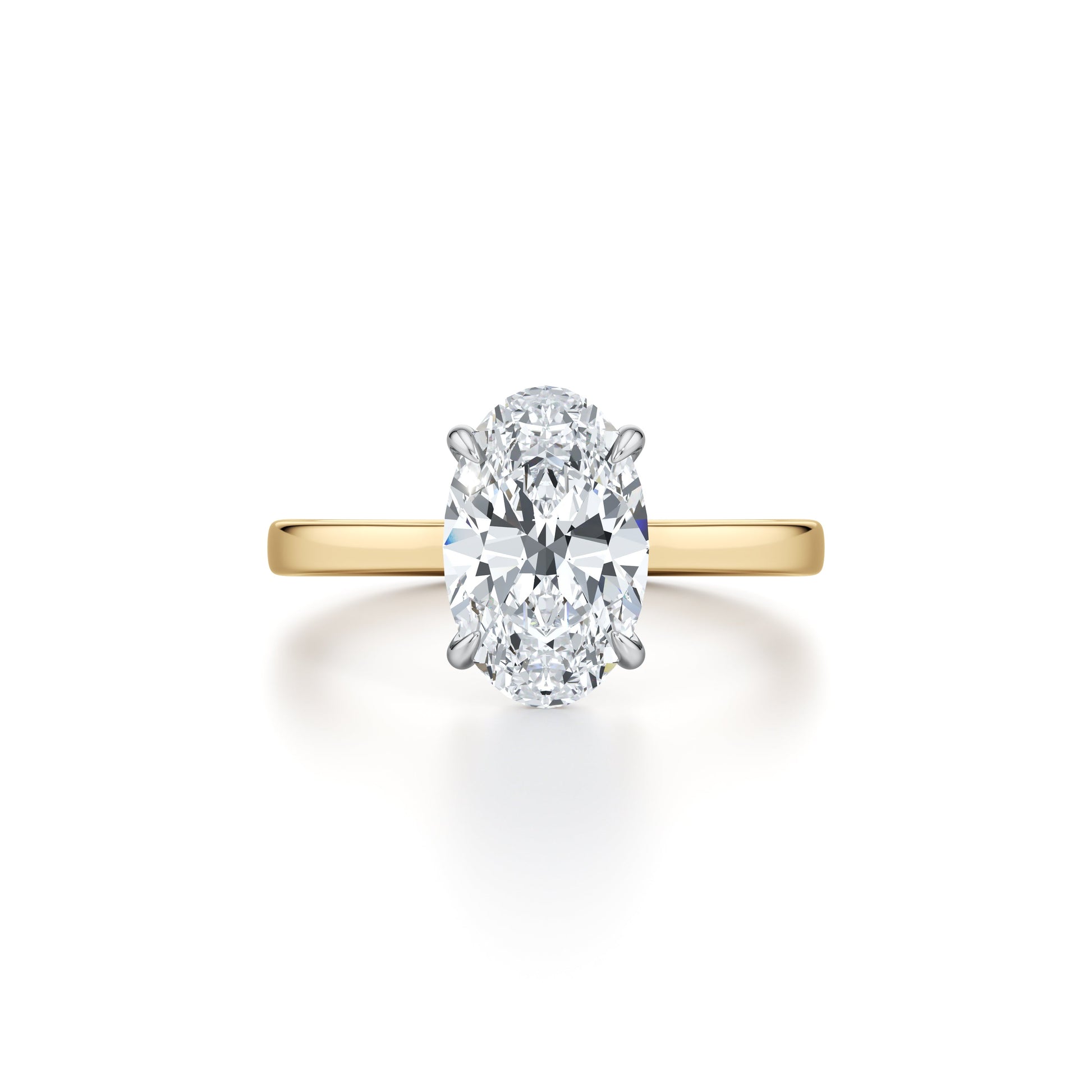Chelsea Oval Solitaire Lab Diamond Engagement Ring | Saviera Jewels