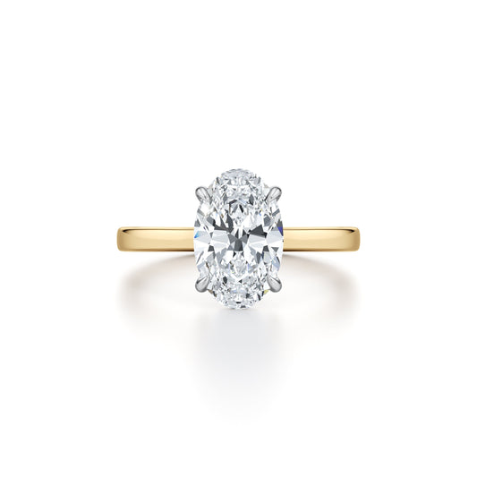 Chelsea Oval Solitaire Lab Diamond Engagement Ring | Saviera Jewels