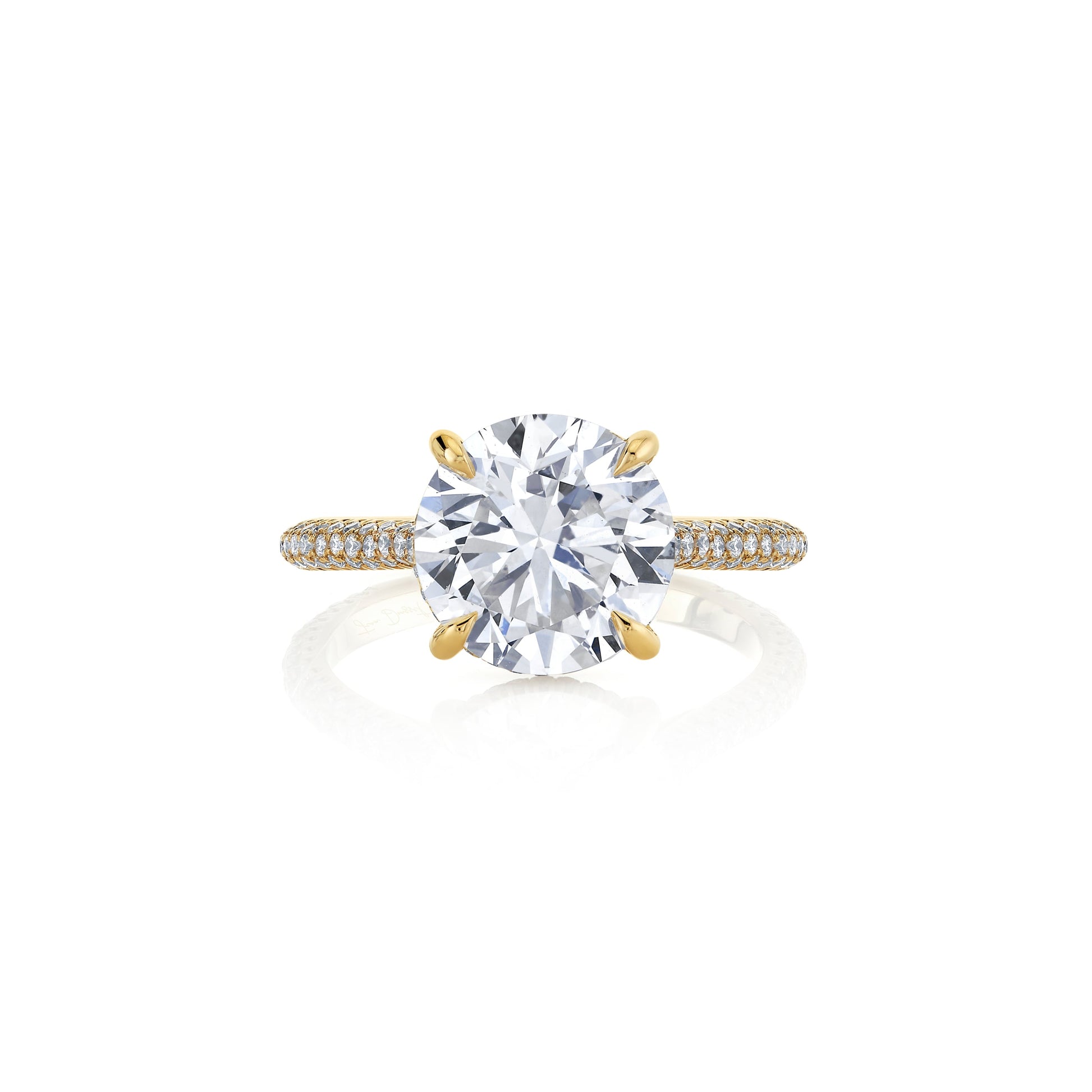 Chelsea Round Solitaire Lab Diamond Engagement Ring | Saviera Jewels