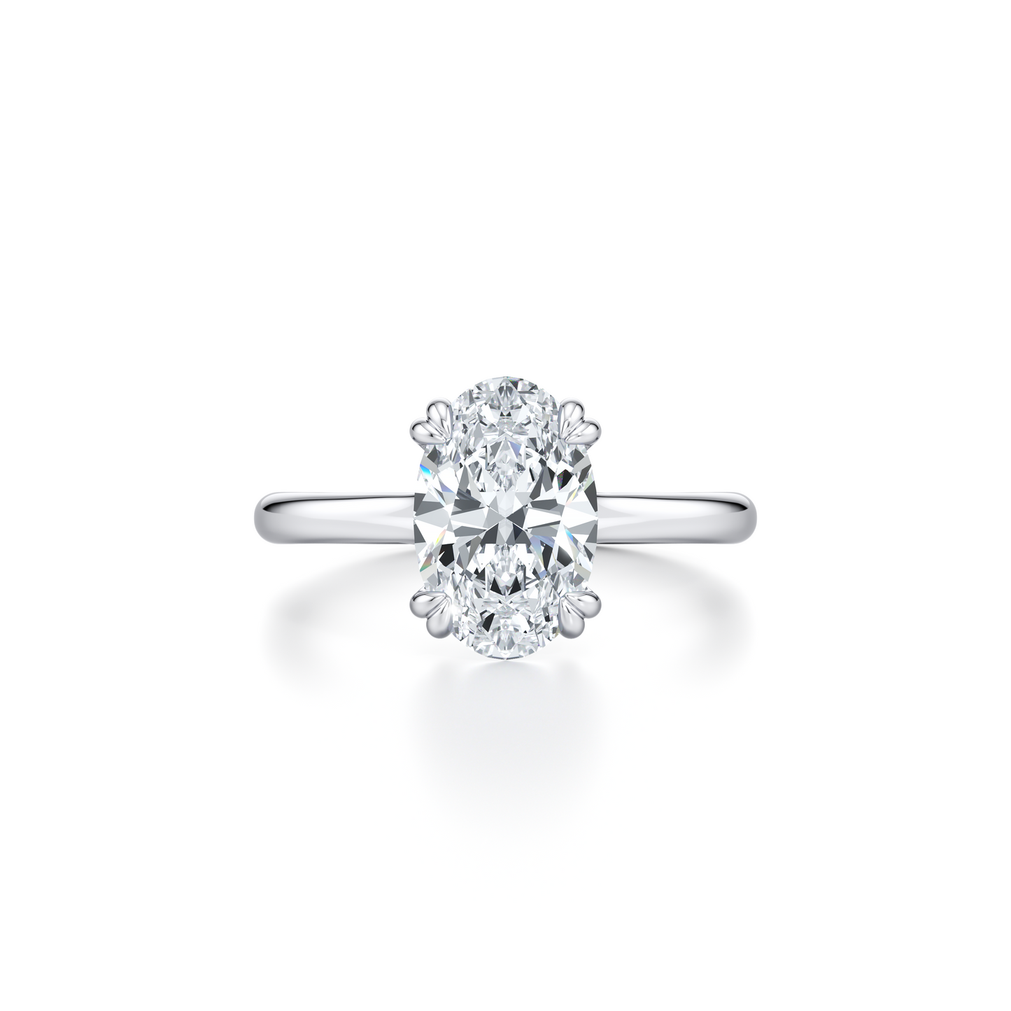 Elle Pear Solitaire Lab Diamond Engagement Ring - view 5